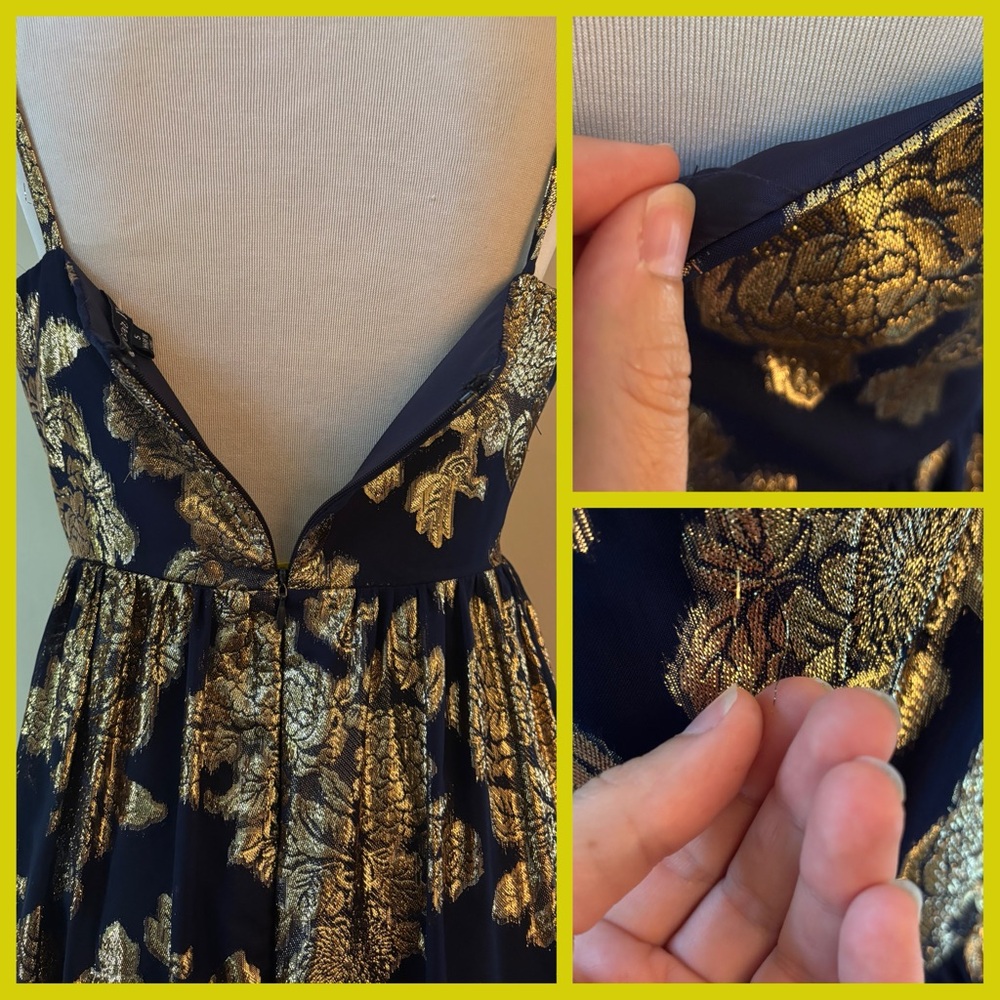 Dear Moon Blue + Gold Gown - Picture 5 of 6